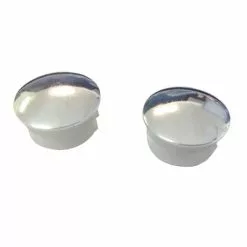 Point Bouchons De Guidon Chromé Pour Vélo - La Paire -Pièces pour vélos Nouveaux Produits bouchons de guidon chrome pour velo la paire full 3