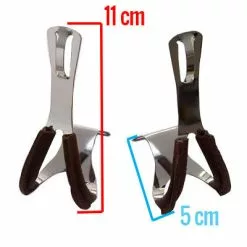 Point Cale-pieds Chromé Pour Pédale De Vélo Avec Renfort Cuir Marron -Pièces pour vélos Nouveaux Produits cale pieds chrome pour pedale de velo avec renfort cuir marron full 3