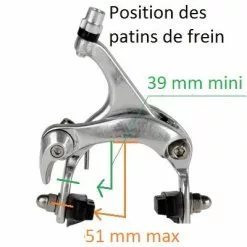 Brandless Etriers De Frein De Vélo De Course Caliper Avant Et Arrière -Pièces pour vélos Nouveaux Produits etriers de frein de velo de course caliper avant et arriere full 3