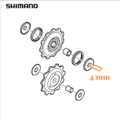 Galets De Dérailleur Shimano 5/6/7/8V -Pièces pour vélos Nouveaux Produits galets de derailleur shimano 5 6 7 8v full 3