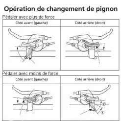 Levier De Vélo Frein Et Dérailleur 7 Vitesses Shimano -Pièces pour vélos Nouveaux Produits levier de velo frein et derailleur 7 vitesses shimano full 5