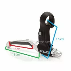 XLC Leviers De Frein De Vélo Revêtement Caoutchouc - La Paire -Pièces pour vélos Nouveaux Produits leviers de frein de velo revetement caoutchouc la paire full 3