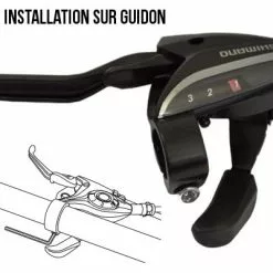 Shimano Manette De Freinage Et Dérailleur Vélo 3 Vitesses Noir -Pièces pour vélos Nouveaux Produits manette de freinage et derailleur velo 3 vitesses noir full 6