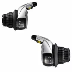 Paire De Poignées Tournantes Revoshift 3x7 Gris Tourney Shimano