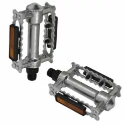 Brandless Pédales Crantées En Acier Chromé Pour Vélo De Ville Et VTC