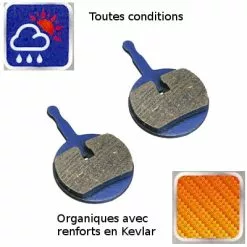 Brakco Plaquettes Organiques Pour Frein à Disque De Vélo - AVID BB5 -Pièces pour vélos Nouveaux Produits plaquettes organiques pour frein a disque de velo avid bb5 full 3