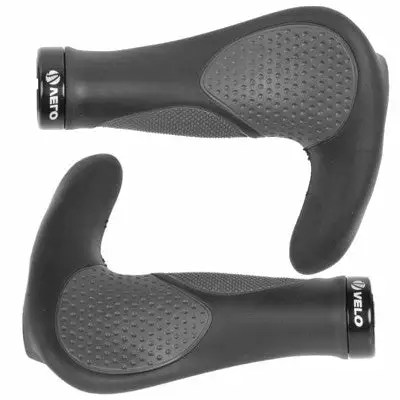 VELO Poignées Vélo Ergonomiques Avec Cornes Triple Densité - La Paire 3 VELO Poignées Vélo Ergonomiques Avec Cornes Triple Densité - La Paire