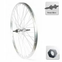 Brandless Roue Arrière 24 Pouces à Roue Libre Pour Vélo Junior