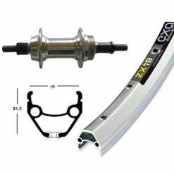 Exal Roue Arrière 28 Pouces Alu Roue Libre Serrage écrou -Pièces pour vélos Nouveaux Produits roue arriere 28 pouces alu roue libre serrage ecrou full 2