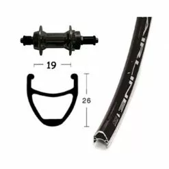 Roue Arrière à Roue Libre Vélo 28 Pouces Noire Airline Rodi -Pièces pour vélos Nouveaux Produits roue arriere a roue libre velo 28 pouces noire airline rodi full 4