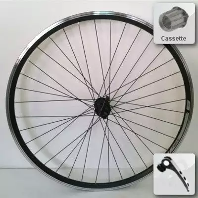 Roue Arrière Vélo 28 Pouces à Cassette Noire Airline Rodi 3 Roue Arrière Vélo 28 Pouces à Cassette Noire Airline Rodi