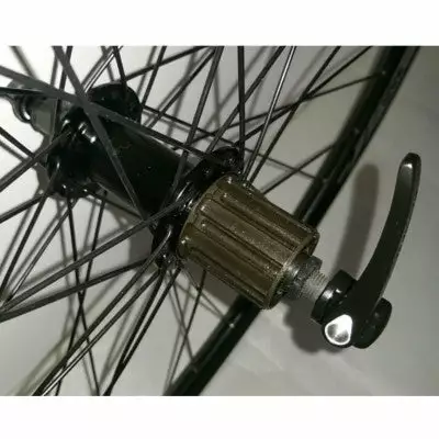 Roue Arrière Vélo 28 Pouces à Cassette Noire Airline Rodi 4 Roue Arrière Vélo 28 Pouces à Cassette Noire Airline Rodi – Image 2