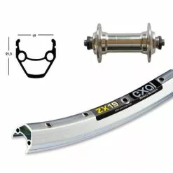 Exal Roue Avant De Vélo 26 Pouces En Aluminium Moyeu Blocage Rapide -Pièces pour vélos Nouveaux Produits roue avant de velo 26 pouces en aluminium moyeu blocage rapide full 2