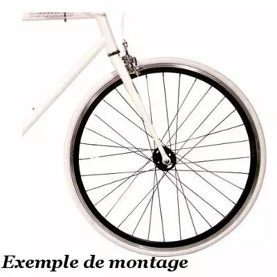 Rodi Roue Avant Noire 28 Pouces Pour Fixie Et Single Speed 4 Rodi Roue Avant Noire 28 Pouces Pour Fixie Et Single Speed – Image 2