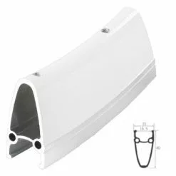 M-Wave Roue De Vélo Avant Blanche 700 Route -Pièces pour vélos Nouveaux Produits roue de velo avant blanche 700 route full 4