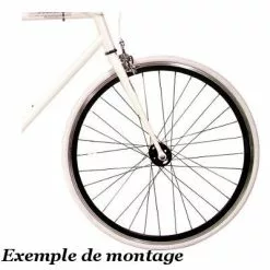 Point Roues Avant Et Arrière Moyeu Flip Flop Fixie Single Speed Noires -Pièces pour vélos Nouveaux Produits roues avant et arriere moyeu flip flop fixie single speed noires full 3
