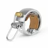 Sonnette Knog Oi Bell Luxe Argent Taille Small -Pièces pour vélos Nouveaux Produits sonnette knog oi bell luxe argent taille small full