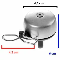 Widek Sonnette Vélo 45 Mm Grise Paperclip -Pièces pour vélos Nouveaux Produits sonnette velo 45 mm grise paperclip full 3