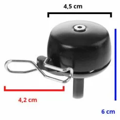 Widek Sonnette Vélo Design 45 Mm Noire Paperclip -Pièces pour vélos Nouveaux Produits sonnette velo design 45 mm noire paperclip full 3